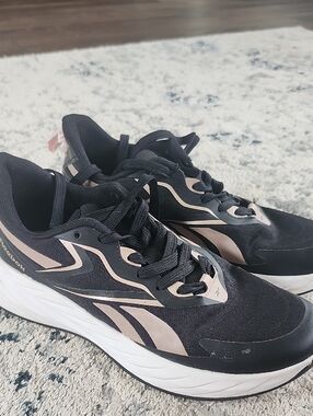 Reebok Women’s Black and Blush Athletic Sneakers